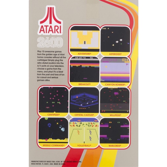 NWOT Atari 2600 Plug & Play Joystick with 10 Games - Picture 2 of 5